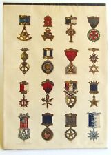 MASONIC PICTURE POSTER OF 16 THE MOST RAREST PAST OFFICER’S JEWEL, COPYRIGHTED I picture