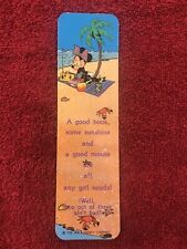 Vintage 1980's MINNIE MOUSE A good book, ....... Bookmark picture