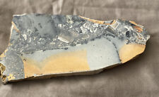 Jasper Stone Slab 4.25” W X 2” Orange Blue Gray picture
