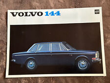 1967 Volvo 144 Sales Brochure Sheet 144S Sedan B18 Original 67 picture