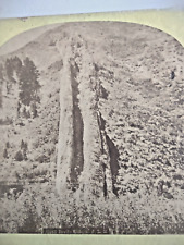 c1890s Devil's Slide Stereoview Card-Union Pacific Railroad-Ogden, Utah-Mormon picture