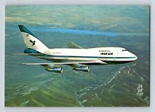 Aviation Postcard Iran Air Airlines Boeing 747 Special Performer In Flight B2 picture
