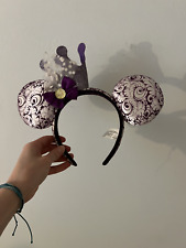Official Disney Parks Purple Crown  Jubilee Minnie Ears Headband picture