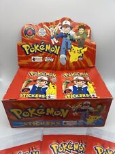 Topps Merlin Stickers Pokemon Factory Sealed Vintage 1999 1x Pack w/ FREE GIFT picture