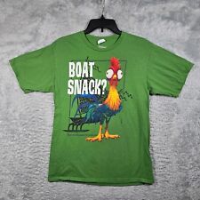 Disney Shirt Medium Green Moana Hei Hei Boat Snack Rooster picture