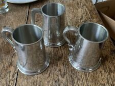 English Pewter Set of 3 Tankards picture