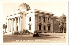RENO, NV RPPC Washoe County Court House Old Car Nevada Real Photo Postcard 1940s picture