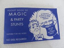 Vintage 1957 David Robbins MAGIC  & Party Stunts 50 Tricks. picture