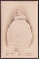 Cora Belle Poock Overmyer (b. 1887) Cabinet Photo of Baby - Marion, Ohio picture