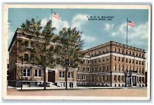 1920 YMCA Building Street View South Bend Indiana IN Posted Vintage Postcard picture