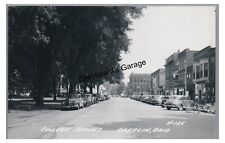 RPPC College Street Old Cars OBERLIN OH Ohio Real Photo Postcard picture