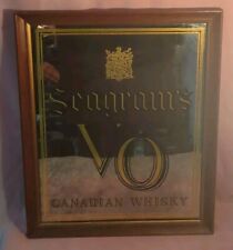 RARE VINTAGE Seagram's VO Canadian Whisky Bar Decor Mirror Sign 22