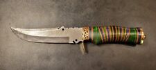 Baba Knives CUSTOM HANDMADE DAMASCUS Hunting Bowie Knife Wood Handle- BS2587 picture