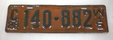 1928 Wisconsin License Plate   C140-882 picture