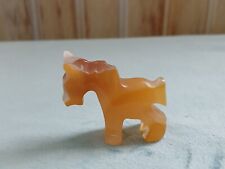 Vintage Miniature Carved Stone Marble Horse Pony Figure Tan 1.25 Inch Beautiful picture