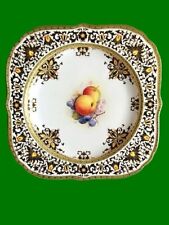 Antique Royal Worcester Fruit Plate With Stylised Floral Border For Ovington Br. picture