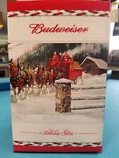 2010  Anheuser Busch  AB  Budweiser Holiday Christmas Beer Stein Clydesdales NIB picture