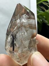 WOW Rare TOP Natural Clear Herkimer diamond rainbow crystal+2 Moving  droplets picture