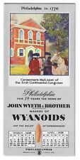 1938 March-April Calendar for Hemorrhoids Blotter John Wyeth  Phila, PA A2 picture