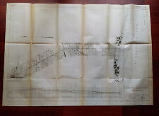 1919 Sketch Map Diagram of Proposed Canal Power Development Niagara Falls NY picture