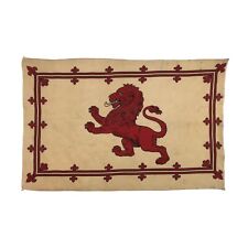 Small Vintage Lion Rampant Scottish Royal Banner Old Flag Cotton Cloth Scotland picture
