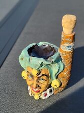Vintage Riccardo Giunti Italian Ceramic Ashtray/Pipe Flask Weird Creepy picture