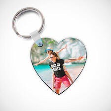Personalized Custom Keychain Photo Picture Text Image Couple Keyring Gift Us picture
