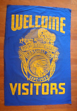 Vintage 100th Anniversary Welcome Banner Marshall Missouri Sept 1939 picture