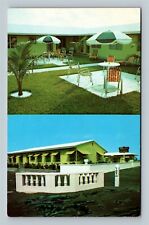 Alvir Ocean Apartments, Patio View, Palm Beach Shores Florida Vintage Postcard picture