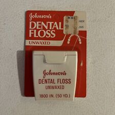 Vintage 1970s Johnson & Johnson J&J Dental Floss NOS Sealed New picture
