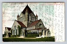 Pittsburgh PA-Pennsylvania, Christ ME Church, Religion, Vintage c1906 Postcard picture