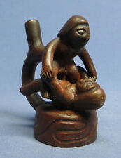 Rare Antique Pre-Columbian Peru Moche Pottery Erotic Erotica Figure Stirrup picture