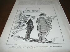 1921 Original CARTOON - RARE BOOK Only One NOT AUTOGRAPHED by Author AUTOGRAPH picture