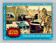 1977 Topps Star Wars Series 1 Blue The Droids Are Reunited #12 picture