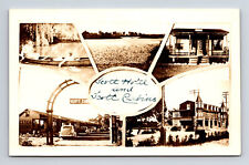 RPPC Scott Hotel & Scott Cabins & Unknown Lake Postcard picture