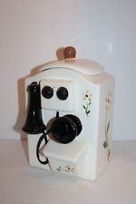 Vintage Sierra Vista Ceramics Phone Cookie Jar Floral Pottery picture