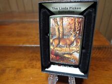 LINDA PICKEN BIG BUCK WHITETAIL DEER ZIPPO LIGHTER MINT IN BOX picture