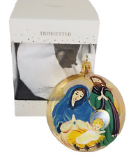 Trimsetter by Dillards Handcrafted Ornament Mary Jesus and Joseph Ornament picture