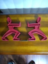 BLACK + BLUM Design James The Bookend Set of 2 Red Silhouettes picture
