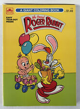Vintage Disney Roger Rabbit Coloring Book 1988 Golden Books New Unused picture