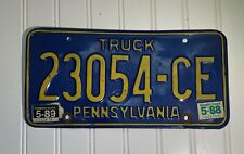 Vintage 1988 Pennsylvania PA License Plate Truck 23054-CE picture