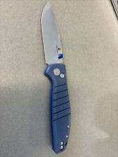 BESTECH KNIVES BUTTON-LOCK BLUE G-10 BESTECHMAN GOODBOY KNIFE 3.6