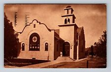Pasadena CA-California, First Christian Church, Religion Vintage c1916 Postcard picture