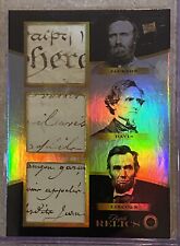 2024 PIECES OF THE PAST 1800’S TRIPLE RELIC AB LINCOLN DAVIS STONEWALL JACKSON picture