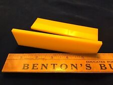 1 PAIR OF YELLOW ACRYLIC KNIFE SCALES / HANDLE SPACERS 5 3/4