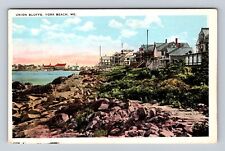 York Beach ME-Maine, Union Bluffs, Antique, Vintage Souvenir Postcard picture