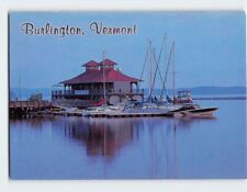 Postcard Burlington Community Boathouse at dusk Burlington Vermont USA picture