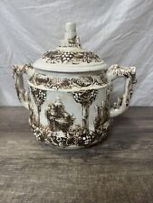Vintage VTG Large Castle Style Ceramic Cookie Jar/ Gluhwein 4L. picture