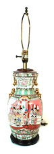 Vintage Porcelain Famille Rose Chinoiserie Table Lamp picture