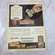 1922 Dromedary Coconut 1-Minute Sprinkle Recipes 10x13 Advertisement FL6-7 picture